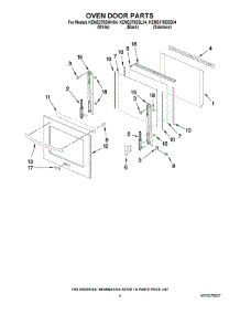 03 - Oven Door Parts parts for Kitchenaid Oven KEMS378SBL04 from AppliancePartsPros.com
