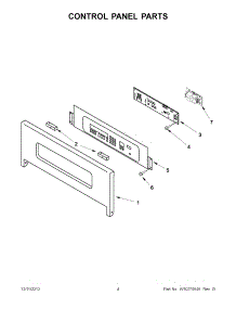 02 - Control Panel Parts parts for Kitchenaid Oven KEBC247VSS02 from AppliancePartsPros.com