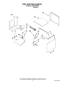 05 - Top Venting Parts parts for Kitchenaid Oven KEHU309SSS03 from AppliancePartsPros.com