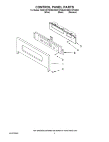 02 - Control Panel Parts parts for Kitchenaid Oven KEBC147VBL02 from AppliancePartsPros.com