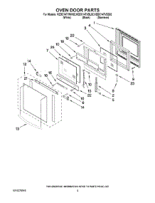 04 - Oven Door Parts parts for Kitchenaid Oven KEBC147VBL02 from AppliancePartsPros.com