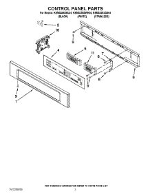 02 - Control Panel Parts parts for Kitchenaid Oven KEMS308SBL04 from AppliancePartsPros.com
