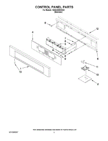 02 - Control Panel Parts parts for Kitchenaid Oven KEBU208SSS03 from AppliancePartsPros.com