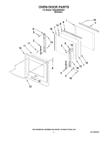 03 - Oven Door Parts parts for Kitchenaid Oven KEBU208SSS03 from AppliancePartsPros.com