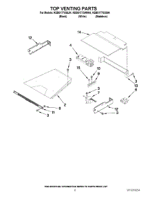 05 - Top Venting Parts parts for Kitchenaid Oven KEBS177SWH04 from AppliancePartsPros.com