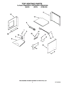 05 - Top Venting Parts parts for Kitchenaid Oven KEMS308SSS04 from AppliancePartsPros.com