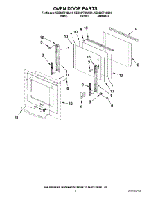 03 - Oven Door Parts parts for Kitchenaid Oven KEBS277SSS04 from AppliancePartsPros.com