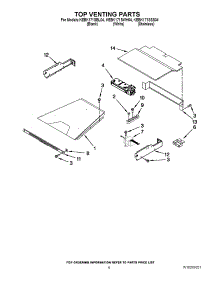 05 - Top Venting Parts parts for Kitchenaid Oven KEBK171SSS04 from AppliancePartsPros.com
