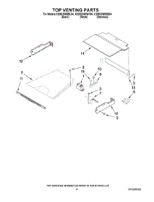 05 - Top Venting Parts parts for Kitchenaid Oven KEBS208SBL04 from AppliancePartsPros.com