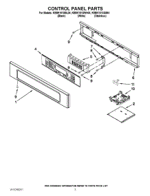 02 - Control Panel Parts parts for Kitchenaid Oven KEBK101SSS04 from AppliancePartsPros.com