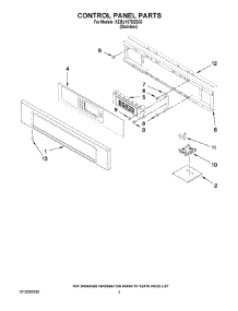 02 - Control Panel Parts parts for Kitchenaid Oven KEBU107SSS03 from AppliancePartsPros.com
