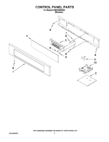 02 - Control Panel Parts parts for Kitchenaid Oven KEBS208SSS03 from AppliancePartsPros.com