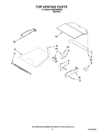 05 - Top Venting Parts parts for Kitchenaid Oven KEBS208SSS03 from AppliancePartsPros.com
