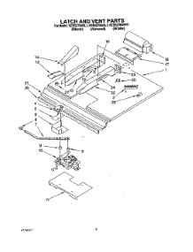 07 - Latch And Vent parts for Kitchenaid Oven KEBS278AAL1 from AppliancePartsPros.com