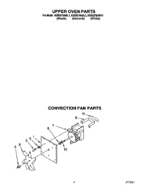03 - Convection Fan parts for Kitchenaid Oven KEBS278ABL1 from AppliancePartsPros.com