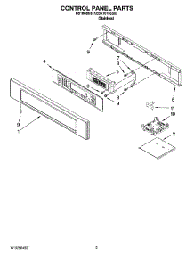 02 - Control Panel Parts parts for Kitchenaid Oven KEBK101SSS03 from AppliancePartsPros.com