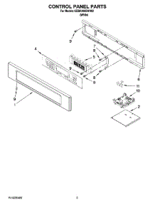 02 - Control Panel Parts parts for Kitchenaid Oven KEBK206SWH02 from AppliancePartsPros.com