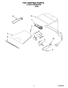 05 - Top Venting Parts, Optional Parts parts for Kitchenaid Oven KEBK206SWH02 from AppliancePartsPros.com