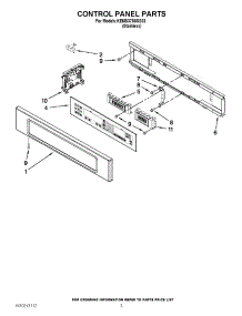 02 - Control Panel Parts parts for Kitchenaid Oven KEMS378SSS03 from AppliancePartsPros.com