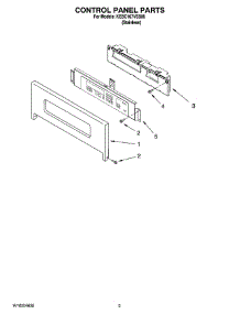 02 - Control Panel Parts parts for Kitchenaid Oven KEBC167VSS00 from AppliancePartsPros.com