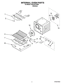 03 - Internal Oven Parts parts for Kitchenaid Oven KEBC167VSS00 from AppliancePartsPros.com