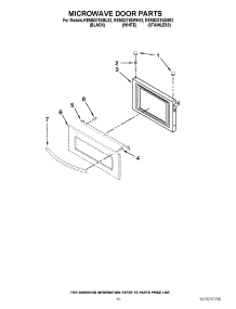08 - Microwave Door Parts parts for Kitchenaid Oven KEMS378SBL02 from AppliancePartsPros.com