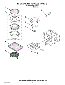 07 - Internal Microwave Parts parts for Kitchenaid Oven KEMS378SSS03 from AppliancePartsPros.com