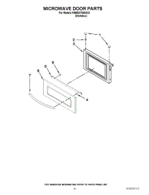 08 - Microwave Door Parts parts for Kitchenaid Oven KEMS378SSS03 from AppliancePartsPros.com