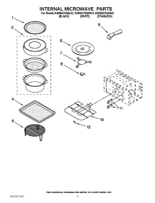 07 - Internal Microwave Parts parts for Kitchenaid Oven KEMS378SWH02 from AppliancePartsPros.com