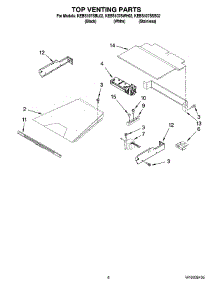 05 - Top Venting Parts, Optional Parts parts for Kitchenaid Oven KEBS107SBL02 from AppliancePartsPros.com