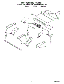 05 - Top Venting Parts, Optional Parts parts for Kitchenaid Oven KEBC247KBL07 from AppliancePartsPros.com