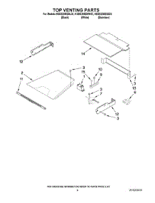 05 - Top Venting Parts parts for Kitchenaid Oven KEBS208SBL02 from AppliancePartsPros.com