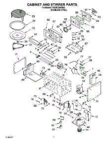 06 - Cabinet And Stirrer Parts parts for Whirlpool Oven YKEMC308KM01 from AppliancePartsPros.com