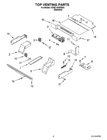 05 - Top Venting Parts, Optional Parts parts for Kitchenaid Oven KEBC167MSS03 from AppliancePartsPros.com