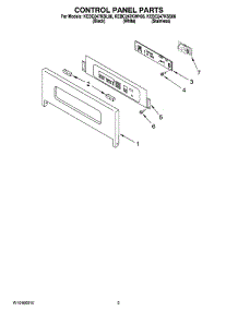 02 - Control Panel Parts parts for Kitchenaid Oven KEBC247KBL06 from AppliancePartsPros.com