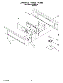 02 - Control Panel Parts parts for Kitchenaid Oven KEBU208SSS00 from AppliancePartsPros.com