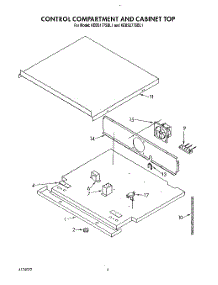 04 - Control Compartment And Cabinet Top parts for Kitchenaid Oven KEBS177SWH0 from AppliancePartsPros.com