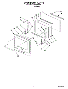 03 - Oven Door Parts parts for Kitchenaid Oven KEHU309SSS00 from AppliancePartsPros.com