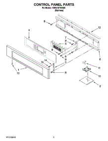 02 - Control Panel Parts parts for Kitchenaid Oven KEBU107SSS00 from AppliancePartsPros.com