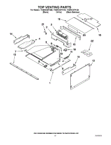08 - Top Venting Parts parts for Whirlpool Oven YKEMC307KB0 from AppliancePartsPros.com