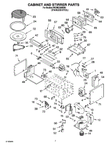 06 - Cabinet And Stirrer Parts parts for Whirlpool Oven YKEMC308KM0 from AppliancePartsPros.com