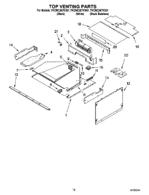 08 - Top Venting Parts parts for Whirlpool Oven YKEMC307KW01 from AppliancePartsPros.com