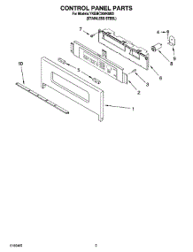 02 - Control Panel Parts parts for Whirlpool Oven YKEMC308KM03 from AppliancePartsPros.com