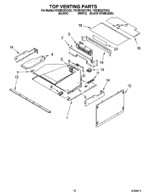 08 - Top Venting Parts parts for Whirlpool Oven YKEMS307GB3 from AppliancePartsPros.com