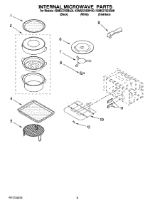 07 - Internal Microwave Parts parts for Kitchenaid Oven KEMS378SBL00 from AppliancePartsPros.com