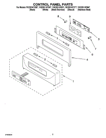 04 - Control Panel Parts parts for Whirlpool Oven YKEBS107DT7 from AppliancePartsPros.com