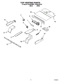 05 - Top Venting Parts, Optional Parts parts for Whirlpool Oven YKEBS208DW7 from AppliancePartsPros.com