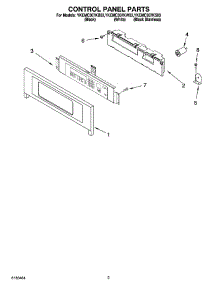 02 - Control Panel Parts parts for Whirlpool Oven YKEMC307KS03 from AppliancePartsPros.com