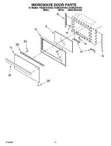 09 - Microwave Door Parts, Optional Parts parts for Whirlpool Oven YKEMC307KS03 from AppliancePartsPros.com