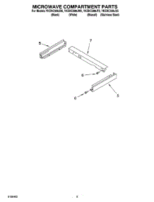 07 - Microwave Compartment Parts parts for Whirlpool Oven YKEHC309JW5 from AppliancePartsPros.com